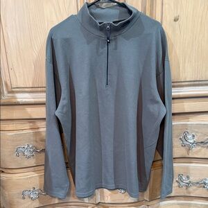 The North Face Olive Green Quarter-Zip Pullover Shirt